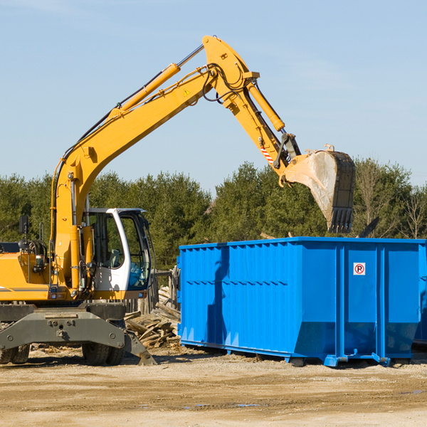 can i choose the location where the residential dumpster will be placed in Occoquan